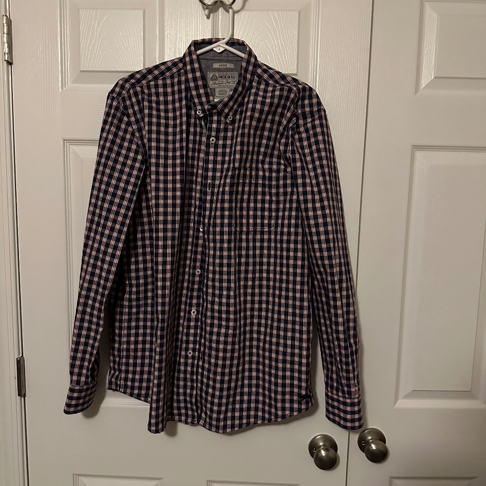 American Rag Cie Button Up Long Sleeve Shirt
